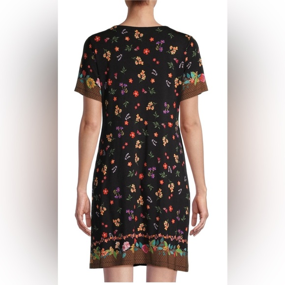 NWT Johnny Was Nani Twist Floral Front Swing Midi Dress Size X Large - Picture 7 of 11